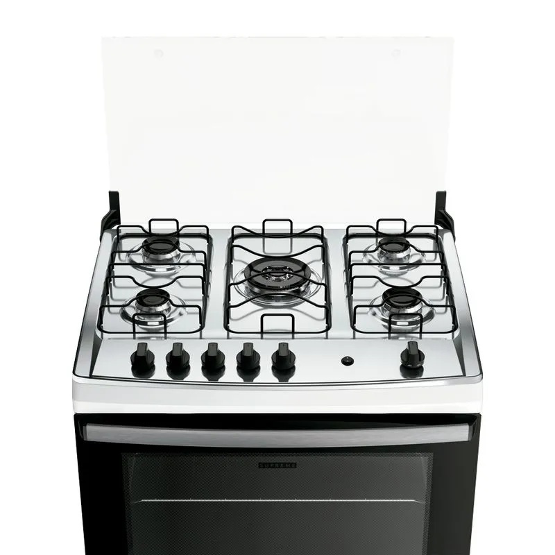 Fogão 5 bocas mesa inox supreme branco