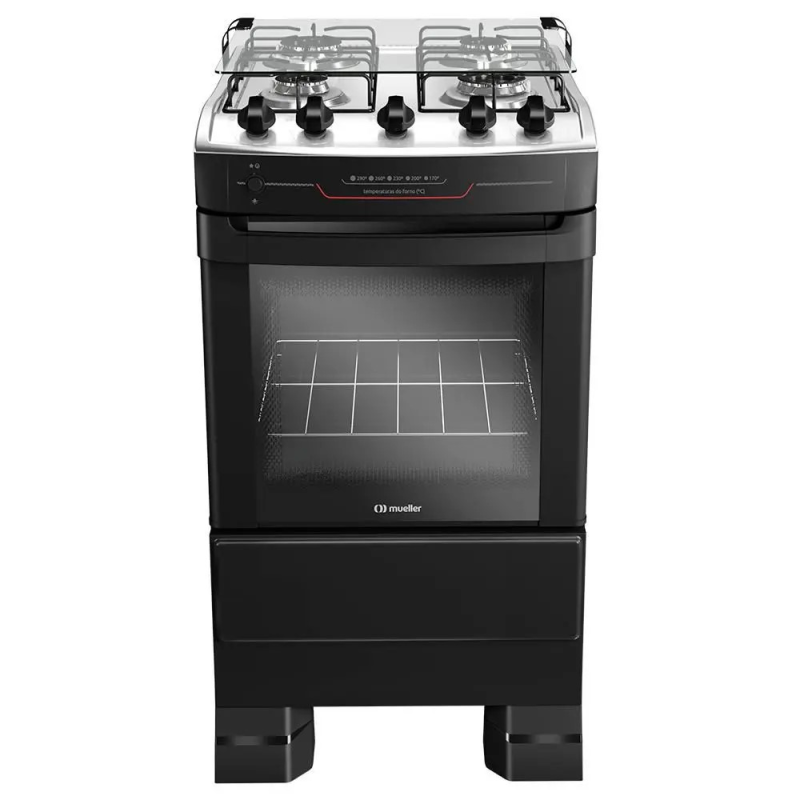 Fogão 4 bocas mesa inox mfi4bf4qpt