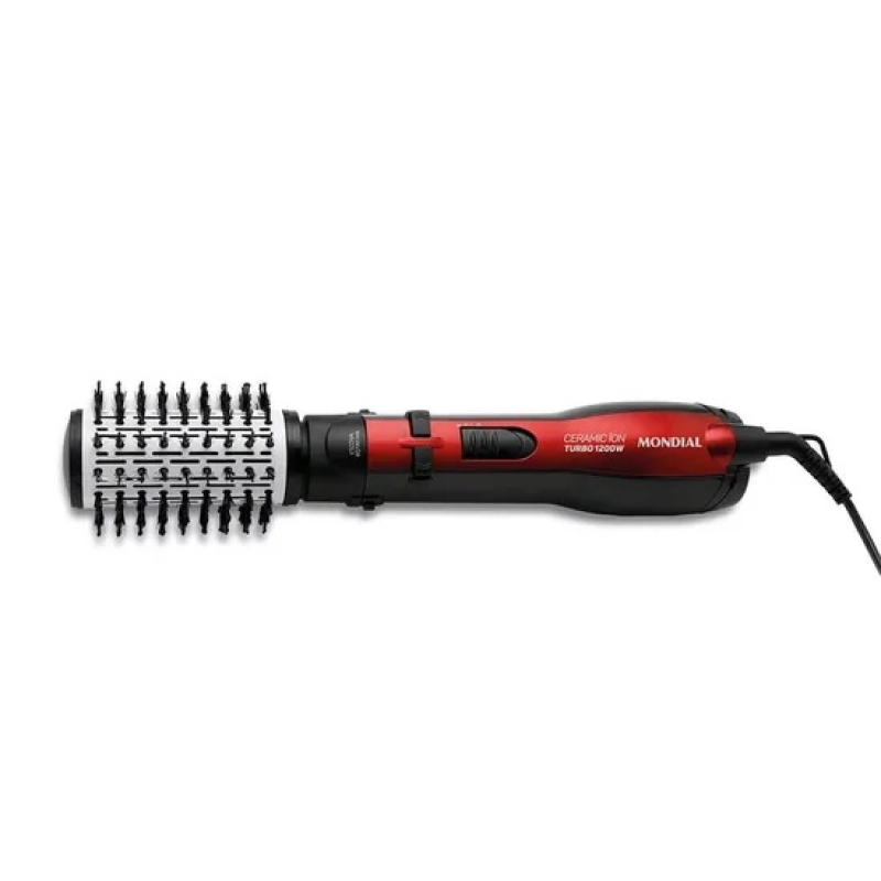 Escova rotativa 1200w ceramic ion er09 vermelha
