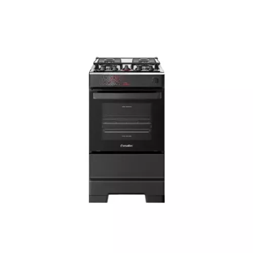 Fogão 0 bocas mesa inox ideal master preto esmaltec