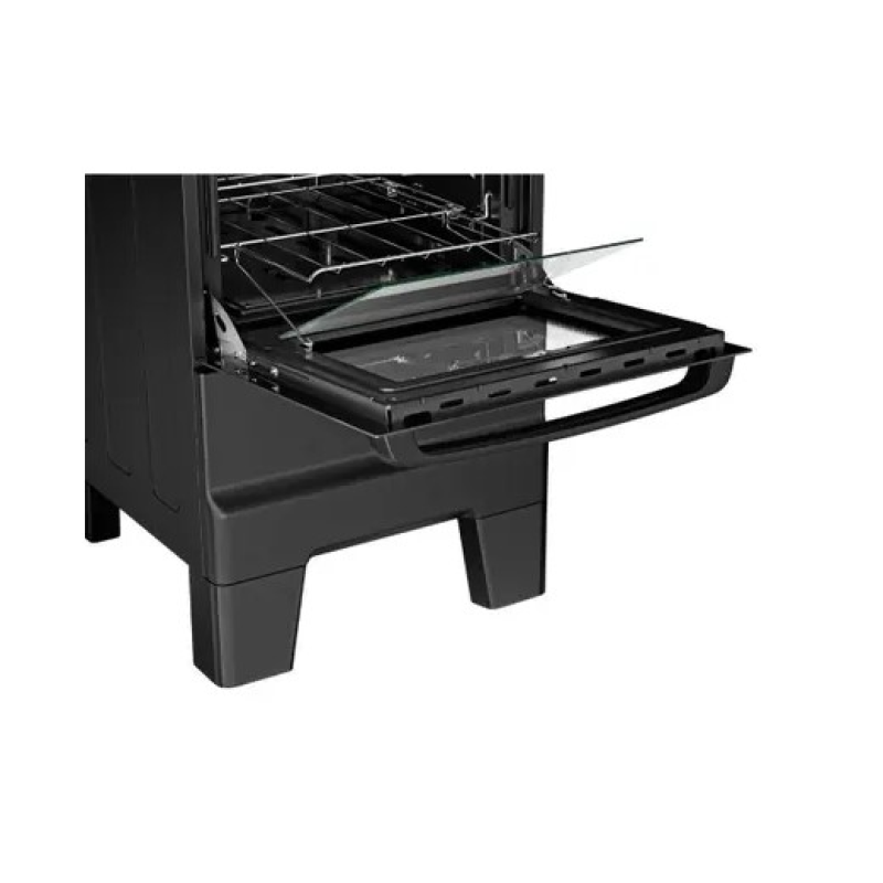 Fogão 4 bocas mesa inox ideal master preto