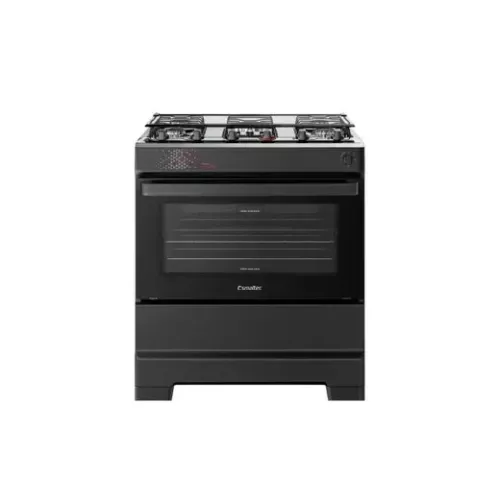 Fogão 0 bocas mesa inox ideal master preto esmaltec