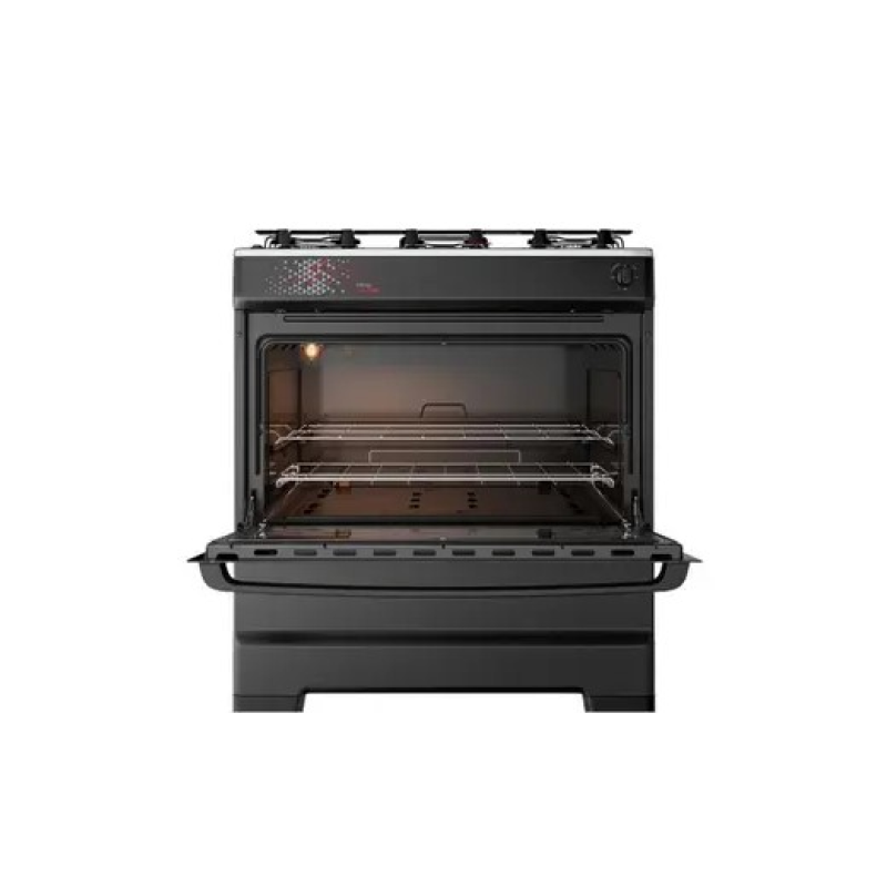 Fogão 5 bocas mesa inox ideal master preto