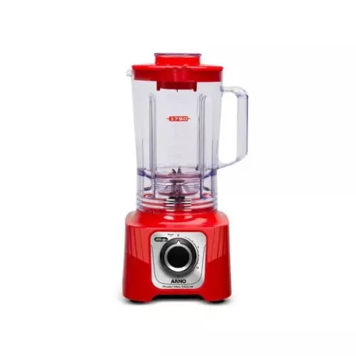 Liquidificador 15 velocidades 1400w power max  vermelho arno