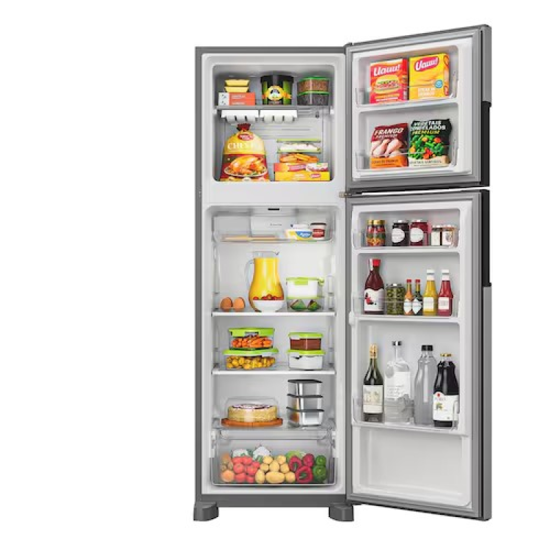 Refrigerador-geladeira 2 portas 377l  frost free crm44 inox