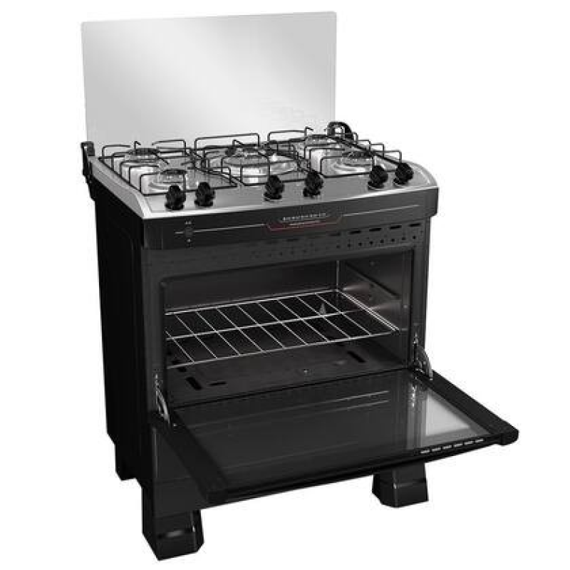 Fogão 5 bocas mesa inox mfi5bf5qbr