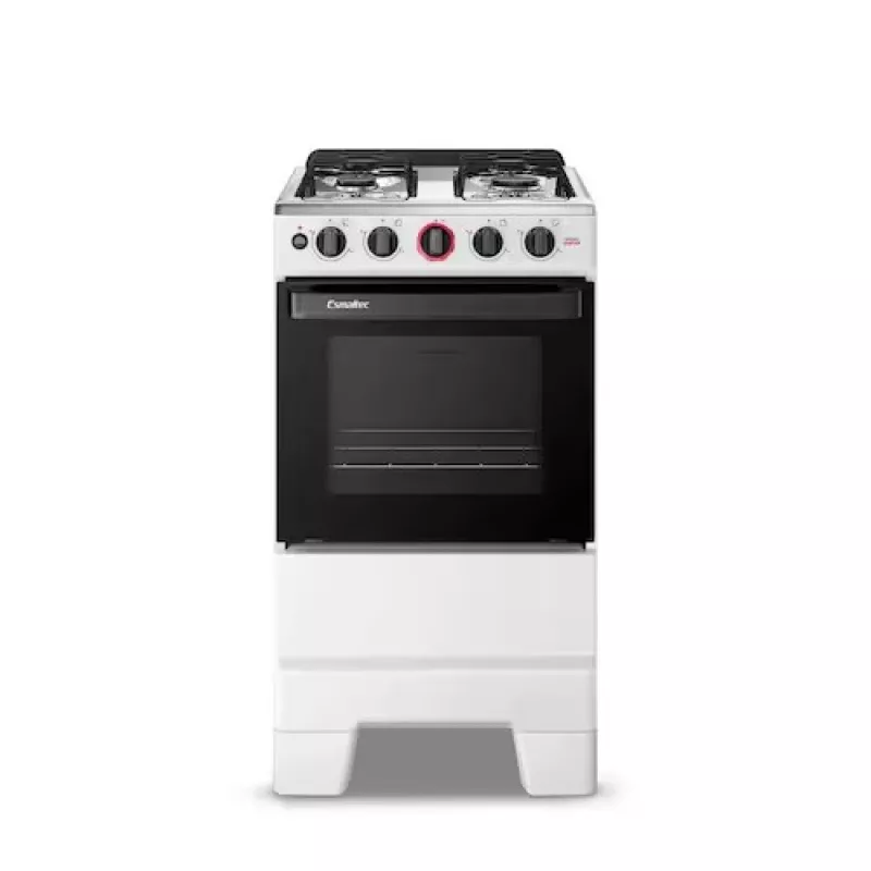Fogão 4 bocas mesa vidro super glass f4vab branco