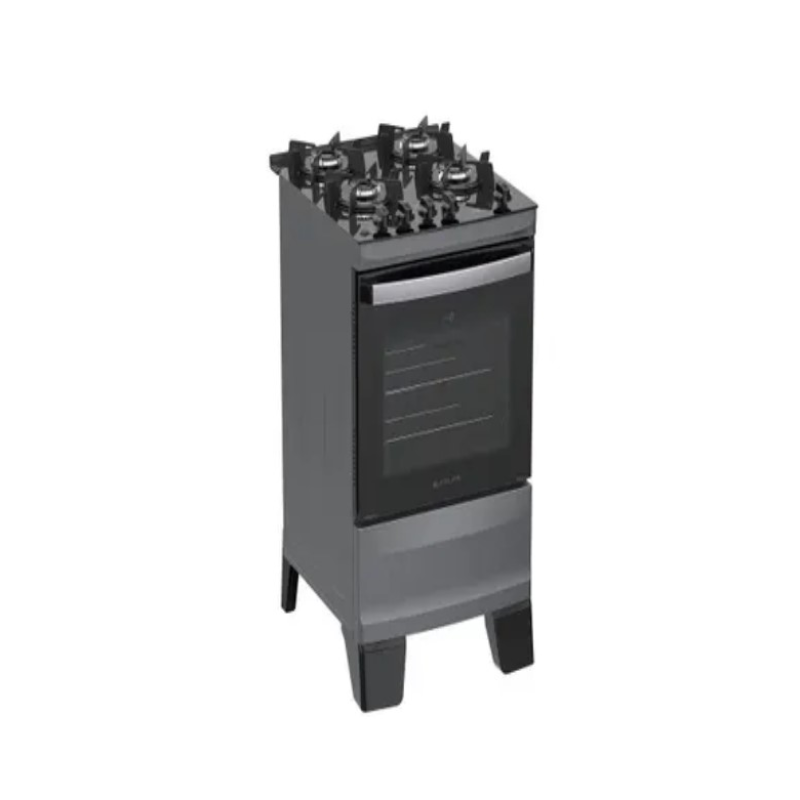 Fogão 4 bocas mesa vidro agile glass preto