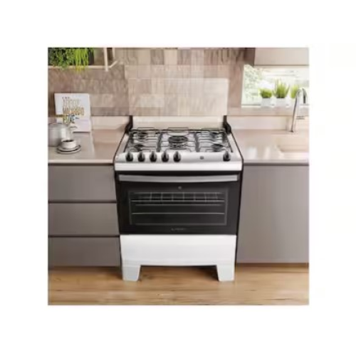 Fogão 5 bocas mesa inox agile branco