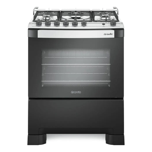 Fogão 5 bocas mesa inox decoratog35qpt