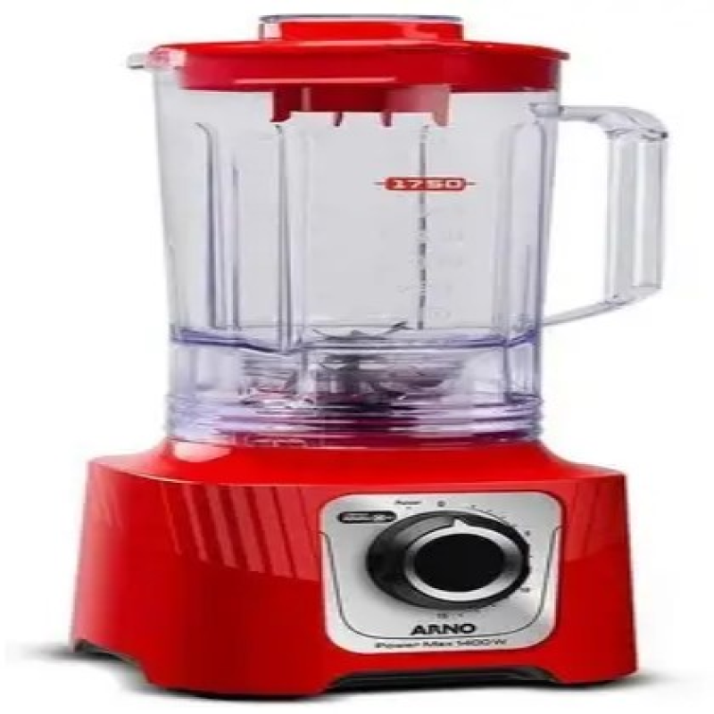 Liquidificador 15 velocidades 2200w power max  vermelho