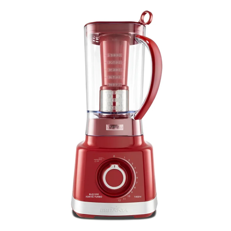 Liquidificador 12 velocidades 1400w blq1300p vermelho