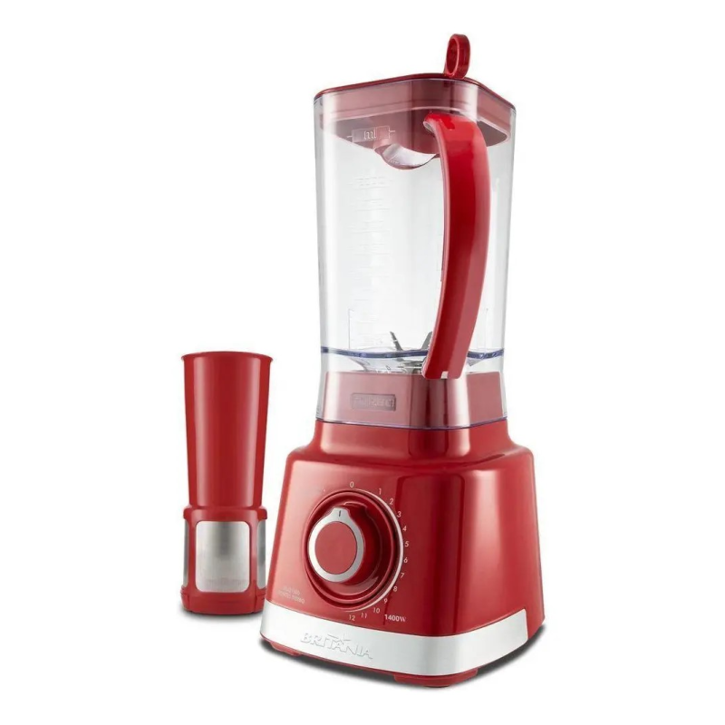 Liquidificador 12 velocidades 1400w blq1300p vermelho