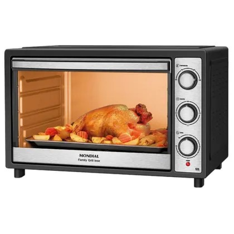 Forno elétrico 2000w 52l frn52bi preto